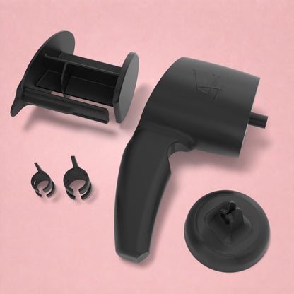 Black Velion Hair Highlight Gun with pusher, cap and interchangeable applicator nozzles [gallery:black]