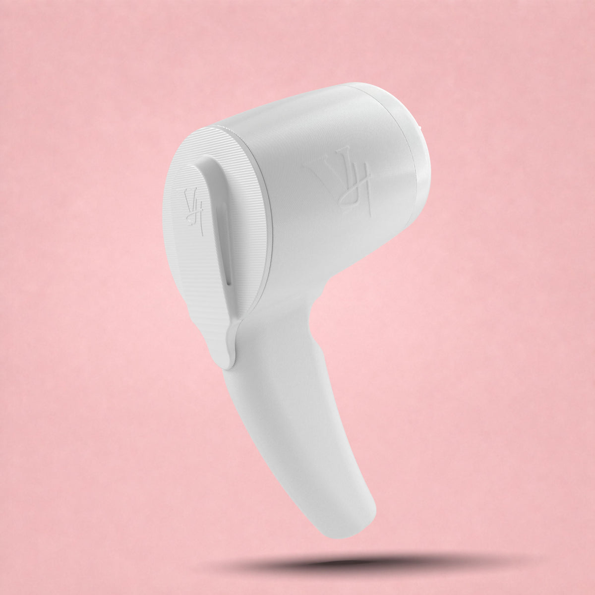 White pusher component for the Velion Hair Highlight Gun on a pink background [gallery:white]