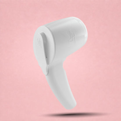 White pusher component for the Velion Hair Highlight Gun on a pink background [gallery:white]